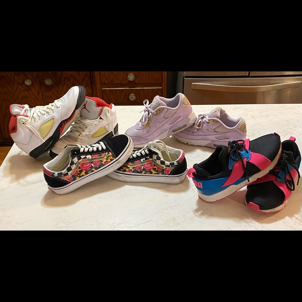 Nike, Jordan, Vans And Puma Sneaker/Shoe Lot
